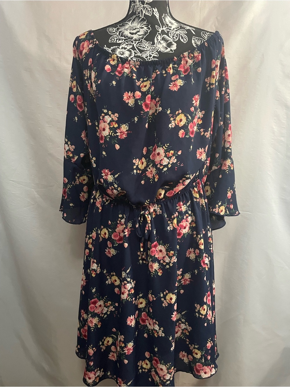 Women's Navy Floral  Dress